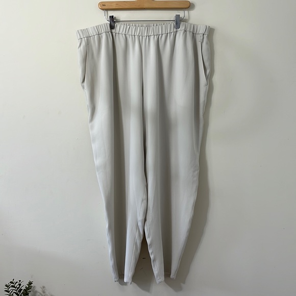 Eileen Fisher System Silk Georgette Crepe Slouchy Ankle Length Pants Size 2X - Picture 2 of 8